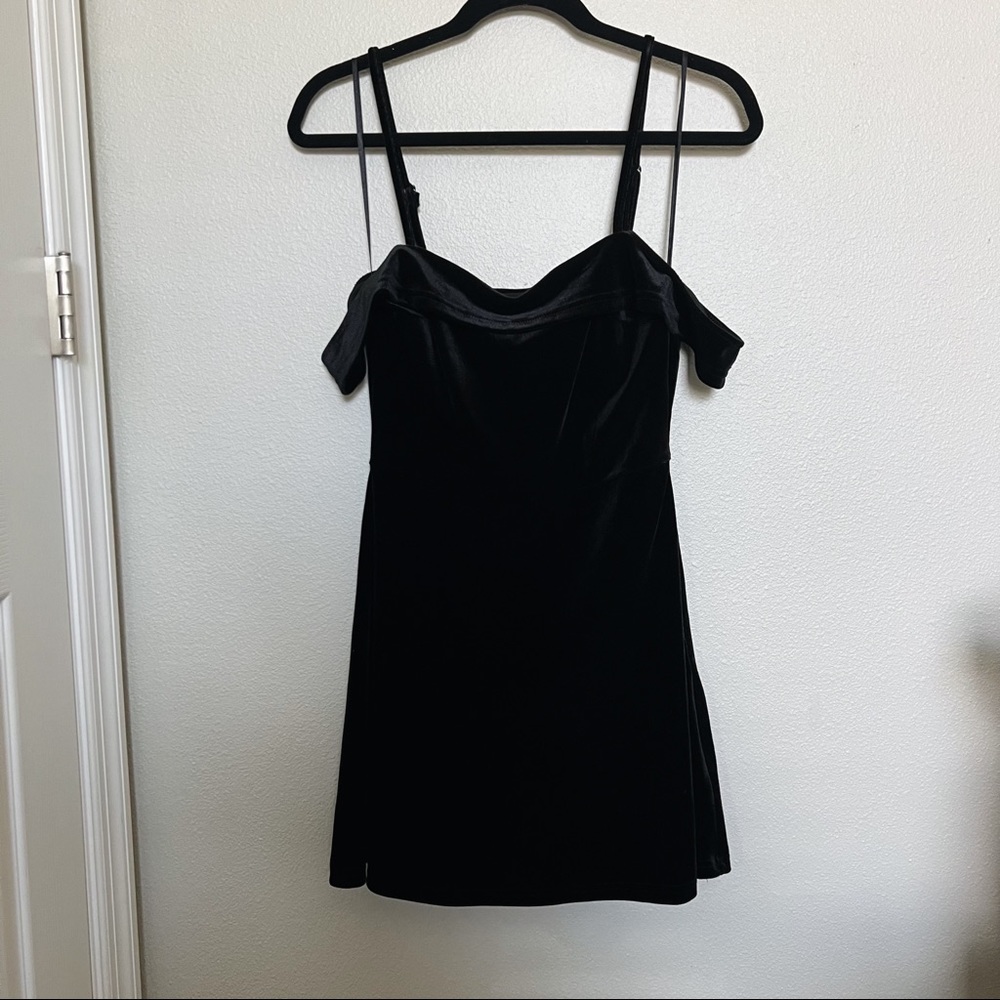 Lulus Black Velvet Dress